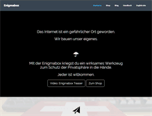Tablet Screenshot of enigmabox.net